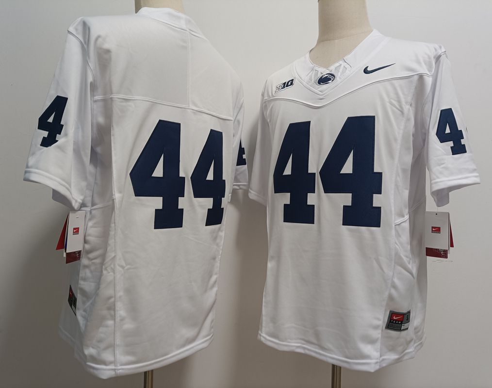 Men Penn State Natty Lions #44 No Name White Nike 2025 NCAA Jersey->ncaa teams->NCAA Jersey